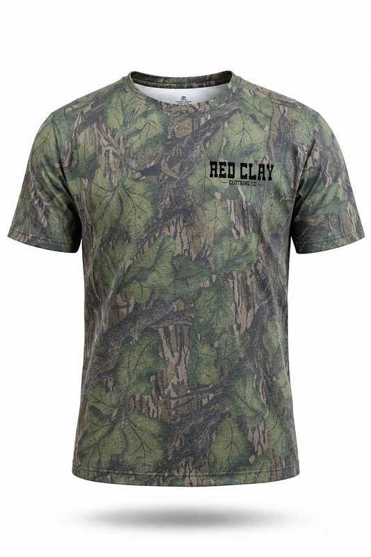 "Retro Thunderbird" Mossy Oak Full Foliage Washed Out Tee